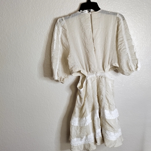 Sandro Alaya Cutout Seersucker Mini Dress Sz S - Picture 12 of 16